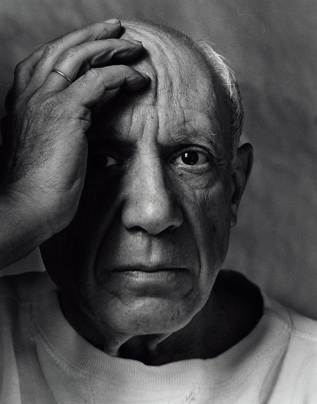 Pablo Picasso, Vallauris, France, Arnold Newman, 1954