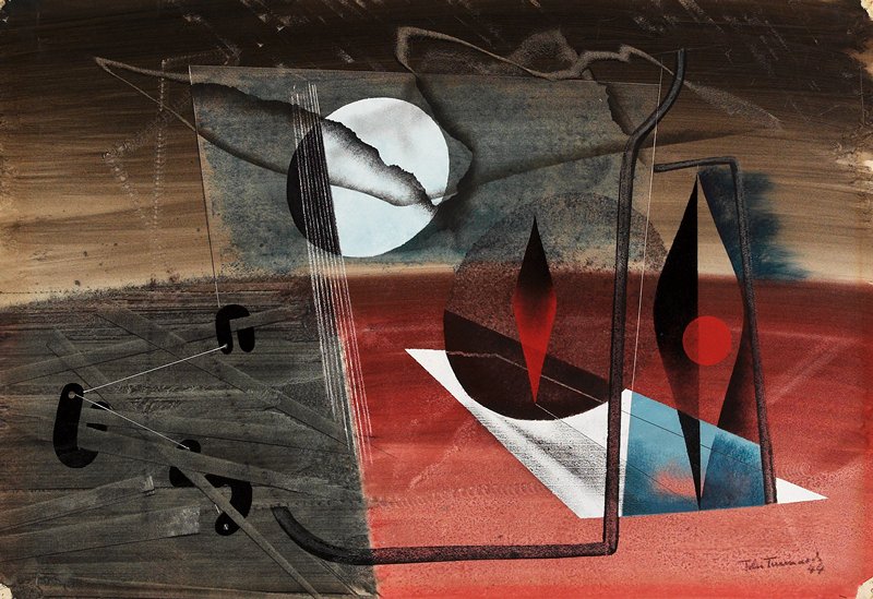 Lunar Synthesis, John Tunnard, 1944