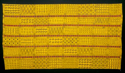 Dokumentasi “Man's Wrapper”; Cotton, block print, embroidery. Minneapolis Institute of Art.