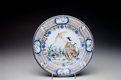 Dokumentasi “La Dame au Parasol plate”; Porcelain. Minneapolis Institute of Art.