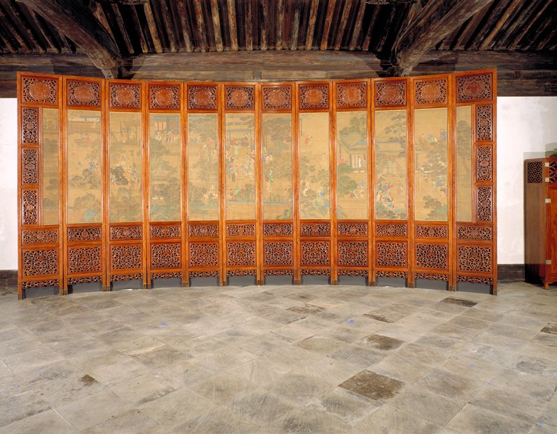 Folding screen, late 17th century