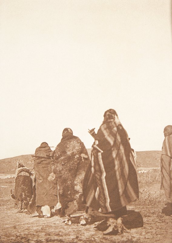 Devotees en Route, Cheyenne, Edward S. Curtis, 1910