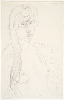 Dokumentasi “Antoinette with Long Hair”; Graphite. Minneapolis Institute of Art.