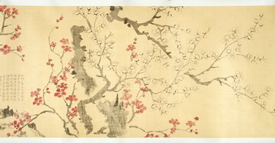 White and Red Plum Blossom, Wang Guxiang, 1546