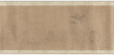 Eighteen Lohans Crossing the Sea, Wang Jian, Wanli period, c. 1580