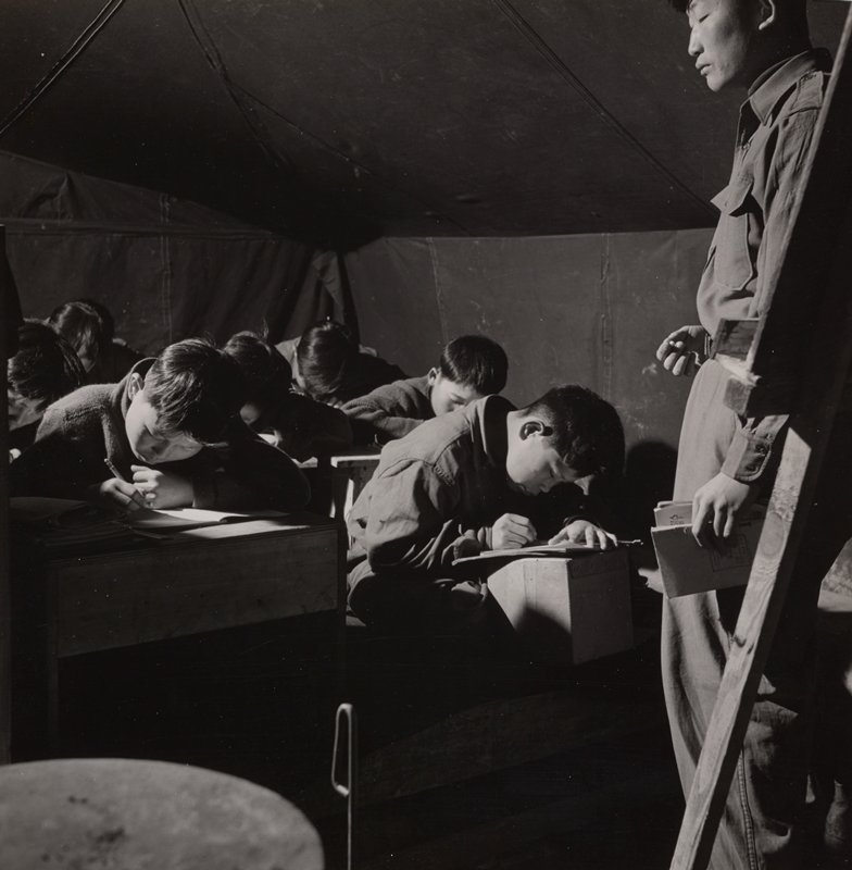 In the Classroom, Koje-do, South Korea, Werner Bischof, 1952