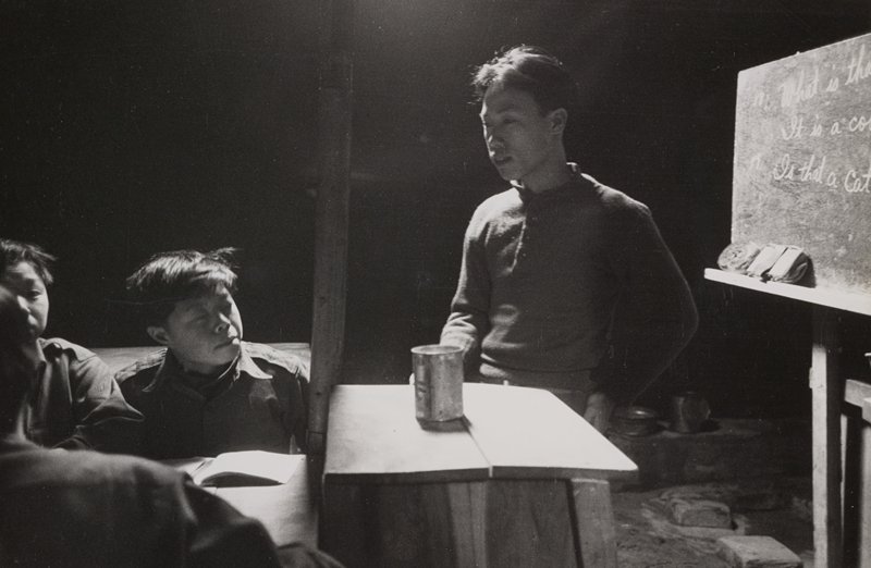English Lesson, Koje-do, South Korea, Werner Bischof, 1952