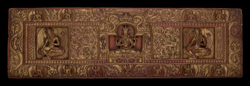 Prajnaparamita book cover, c. 1200