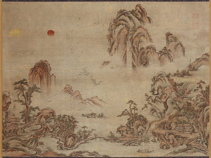Imaginary Landscape, Sakaki Hyakusen, 18th century