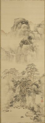 Landscape with Pines, Yamamoto Baiitsu, 19th century