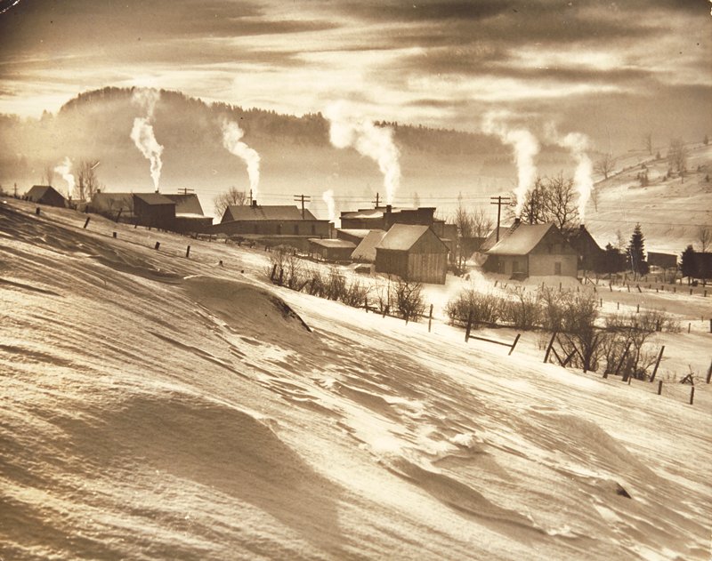 Adirondack Farm, Morning at 20 below, Gustav Anderson, c. 1938