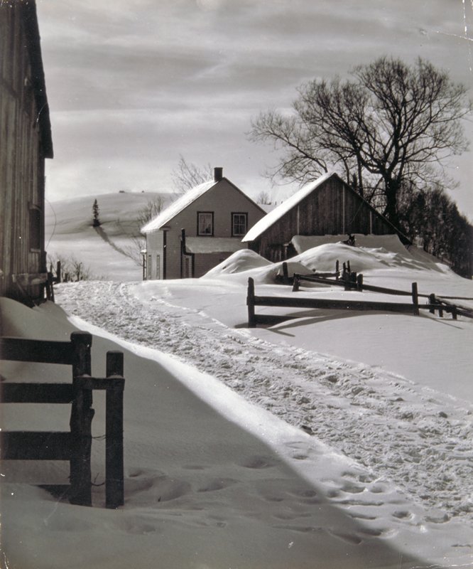 Winter Eve, St. Jovite, Quebec, Canada, Gustav Anderson, 1938