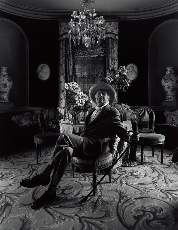 Sir Cecil Beaton, Broadchalke, Salisbury, England by Arnold Newman