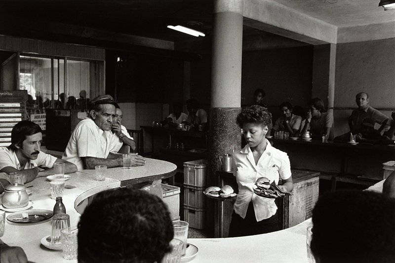 Untitled [woman behind lunch counter], Paul Ickovic, 1982