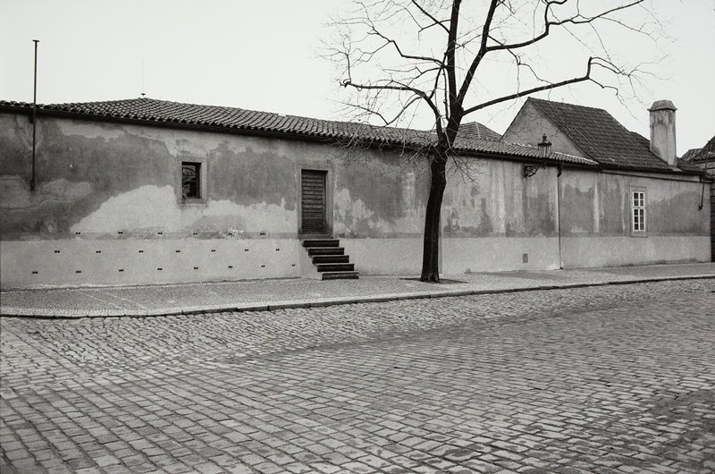 Untitled [view across a brick-paved street], Paul Ickovic, 1980