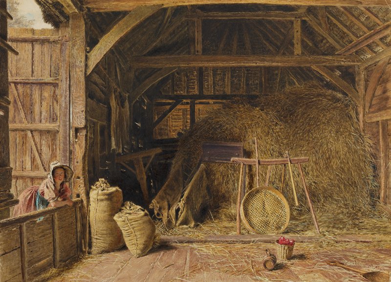 Interior of a Barn, William Henry Hunt, c. 1837
