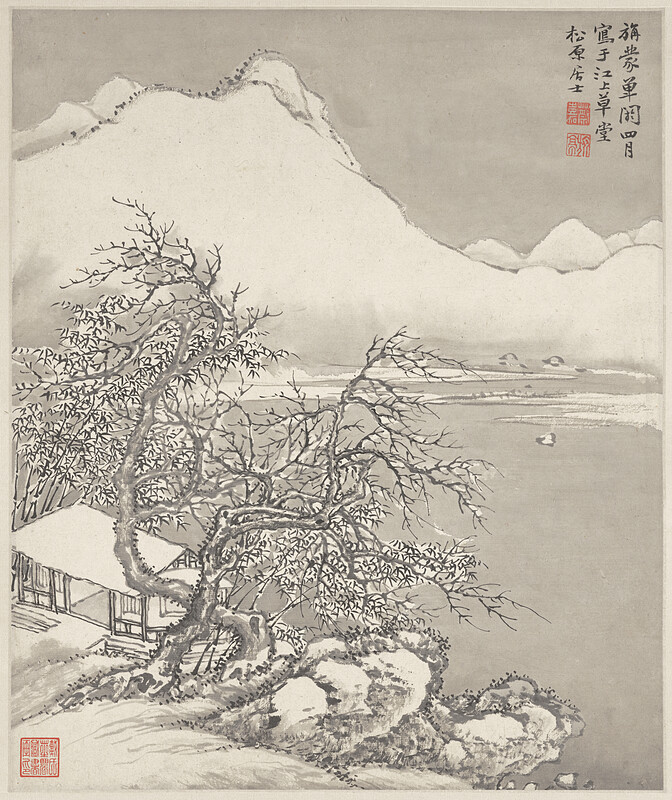 Leaf from Landscape Album, Cai Jia, 1735