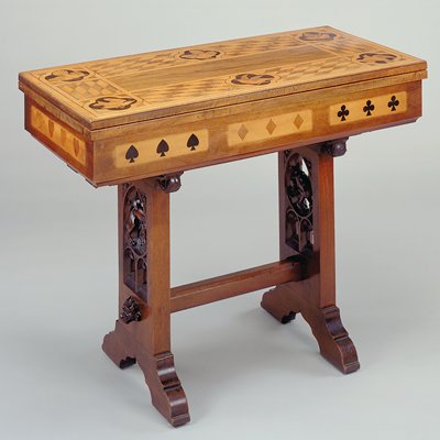 Dokumentasi “Card table”; Walnut, boxwood, ebony. Minneapolis Institute of Art.
