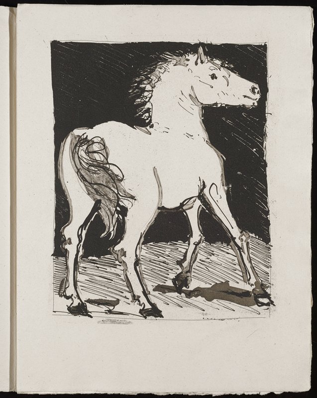 The Horse, from Histoire Naturelle (Natural History), Пабло Пикассо, 1942