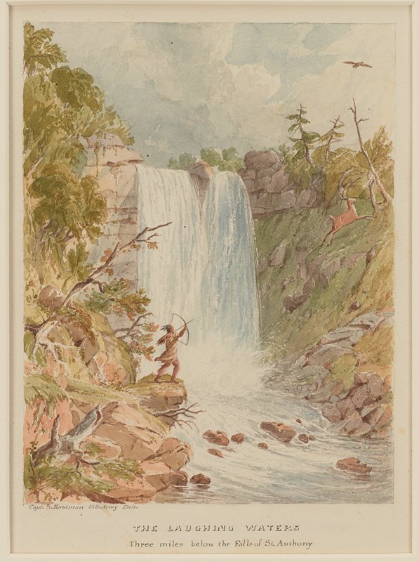 The Laughing Waters Three Miles Below the Falls of St. Anthony, Seth Eastman, 1849–55