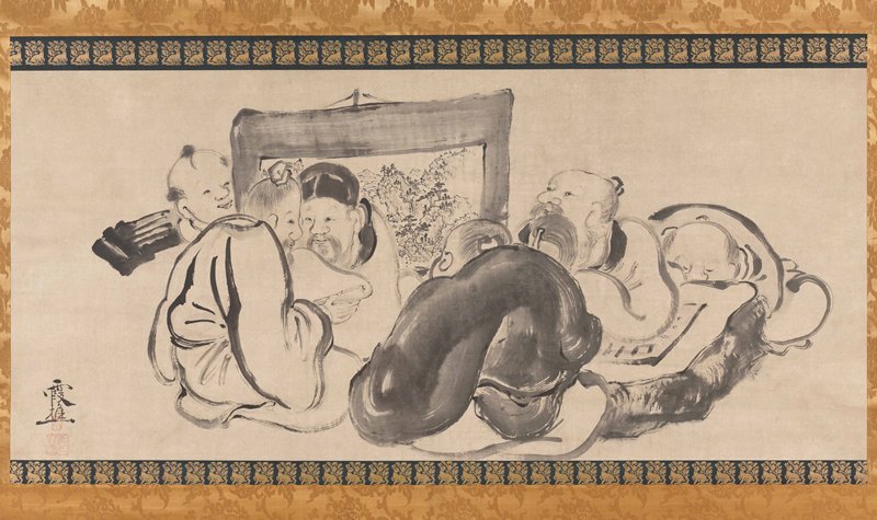 The Four Accomplishments, Ike Taiga, mid 18th century