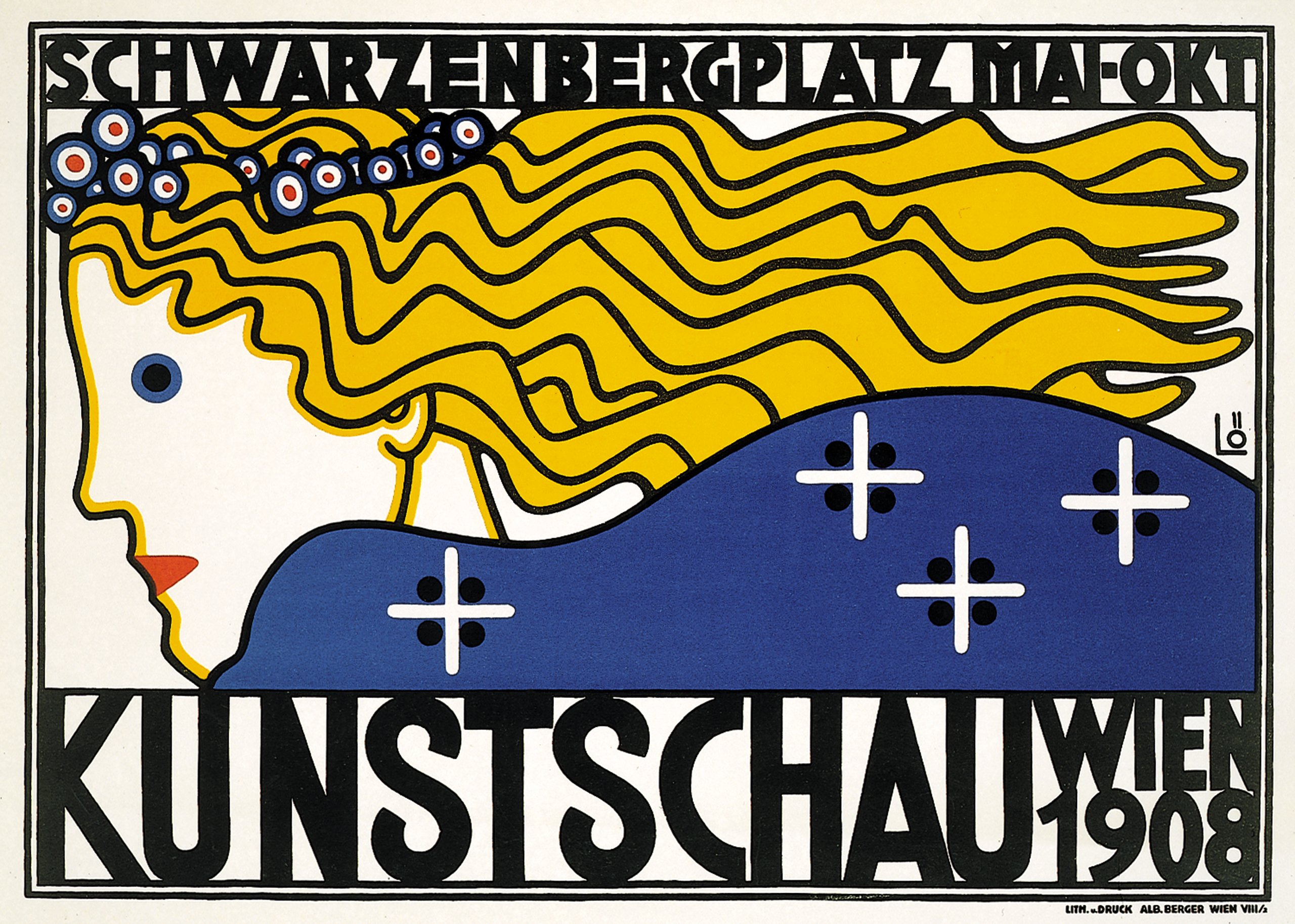 Kunstschau Wien. 1908., Bertold Löffler; Printer: Albert Berger