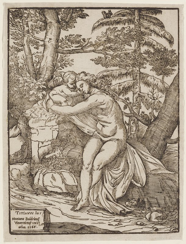 Venus and Cupid, Nicolò Boldrini, 1566