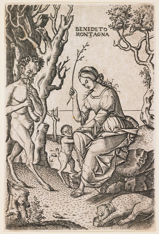 Satyr’s Family, Benedetto Montagna, c. 1520