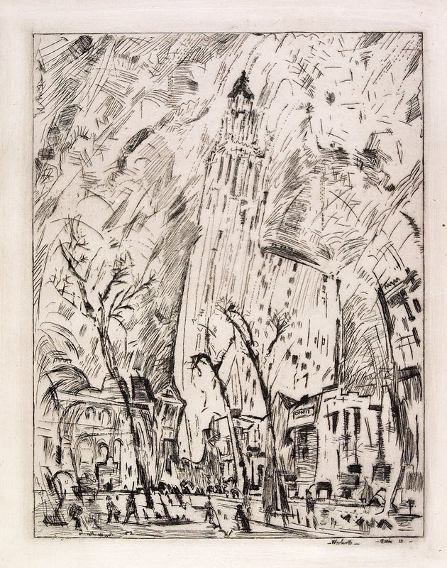 Woolworth Building (The Dance) by John Marin