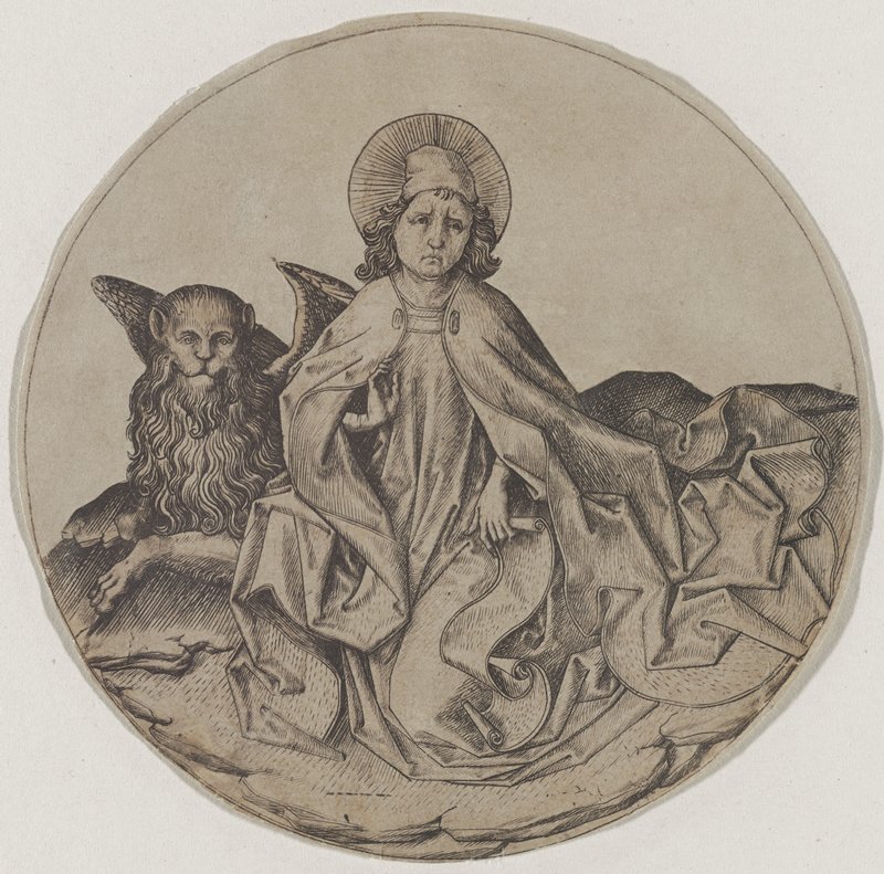 Saint Mark, the Evangelist, Master E.S., 1460–65