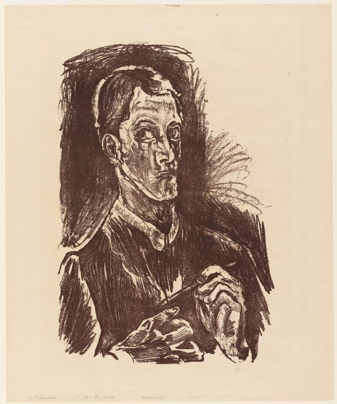 Self-Portrait, Oskar Kokoschka, 1914