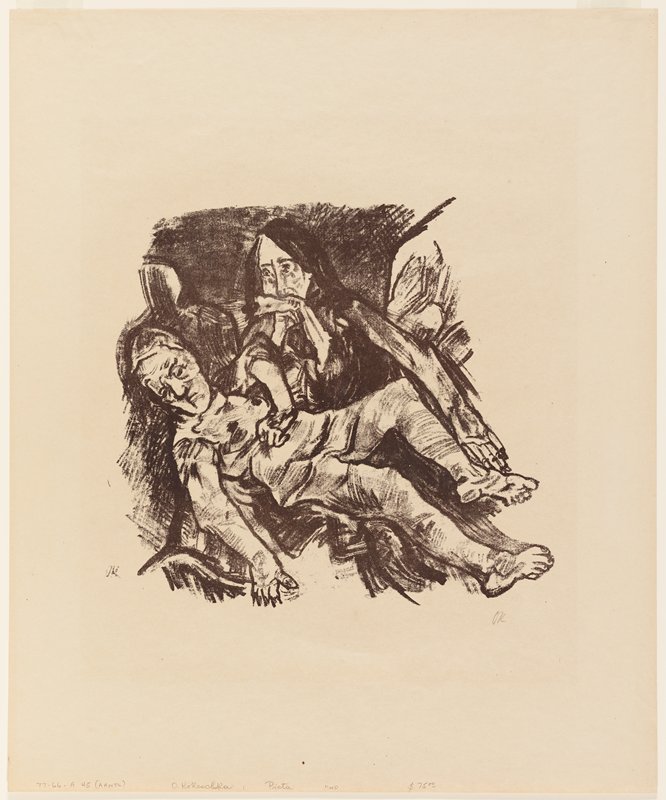 Pietà, Oskar Kokoschka, 1914
