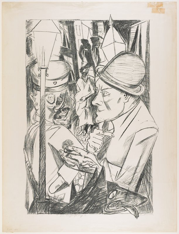 The Way Home (Der Nachhausweg), plate from Die Holle (Hell), Макс Бекман, 1919