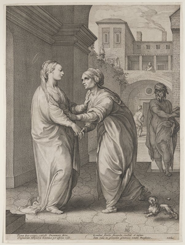 The Visitation, Hendrick Goltzius, 1593