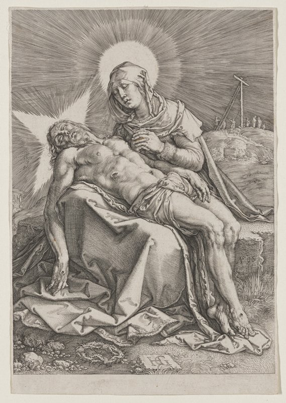 Pietà, Hendrick Goltzius, 1596