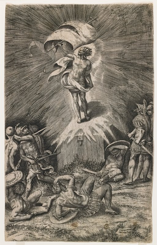The Resurrection, Giulio Bonasone, 1561