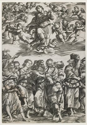 Dokumentasi “The Assumption of the Virgin”; Engraving. Minneapolis Institute of Art.