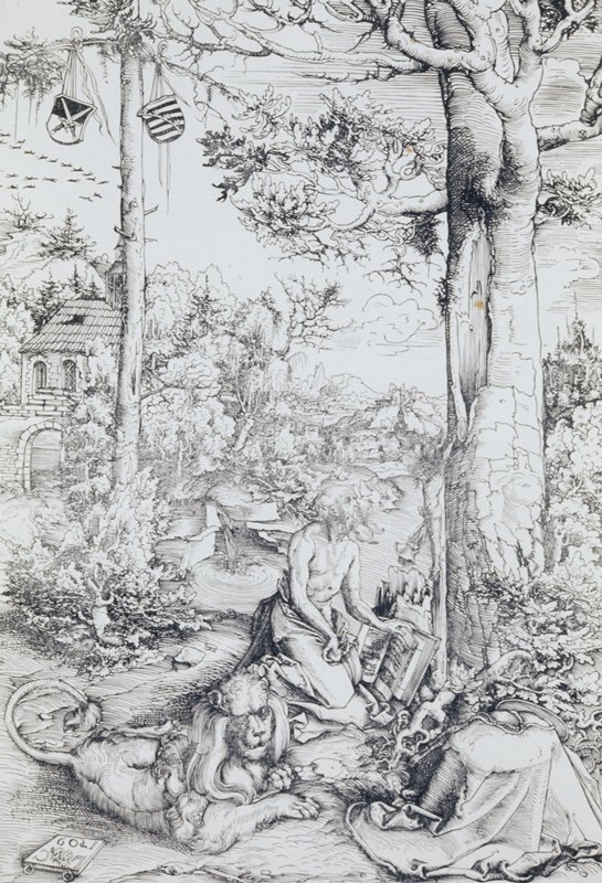 Saint Jerome in Penitence, Лукас Кранах Старший, 1509