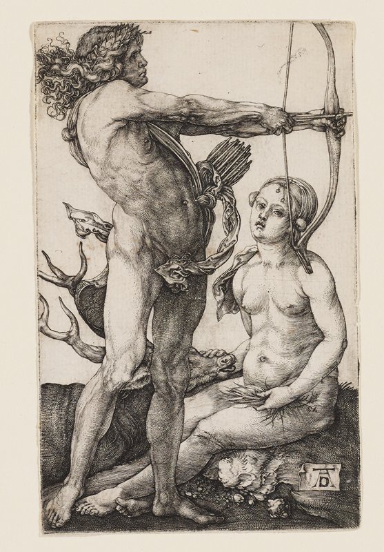 Apollo and Diana, Albrecht Dürer, 1502–1503