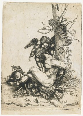 Dokumentasi “Mars Bound by Cupid”; Drypoint. Minneapolis Institute of Art.