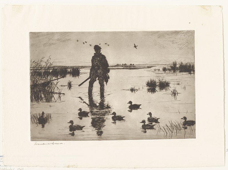 Marsh Gunner, Frank Weston Benson, 1918