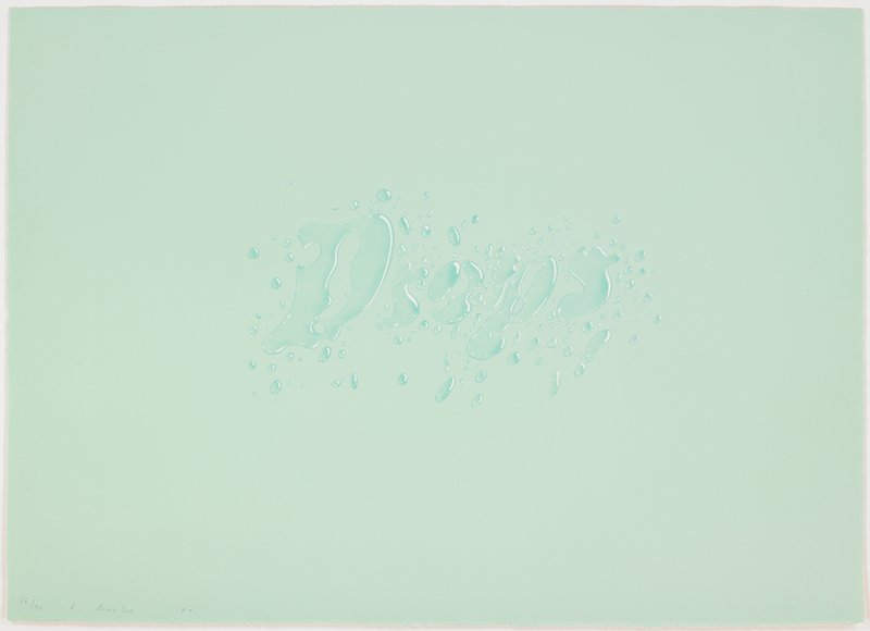 Drops, Edward Ruscha, 1971