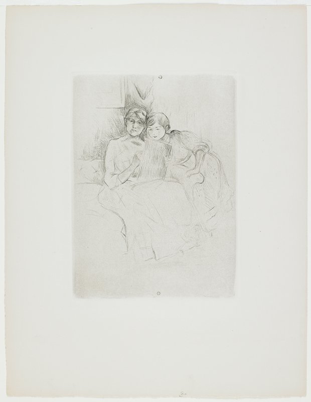 Berthe Morisot and Julie Manet, Berthe Morisot, c. 1888–90