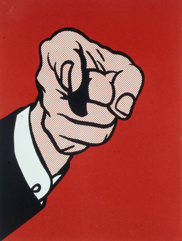 Finger Pointing by Roy Lichtenstein