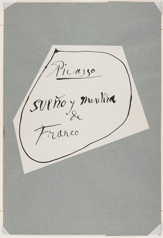 Cover from Sueño y Mentira de Franco (Dream and Lie of Franco) by Pablo Picasso