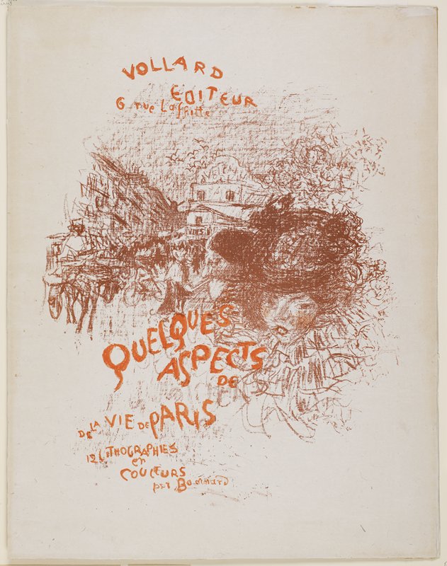 Couverture de l'album Quelques Aspects de la Vie de Paris, Пьер Боннар, ок. 1898 (издание 1899)