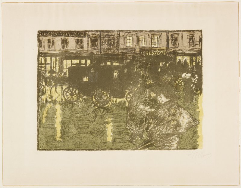 Rue le soir sous la pluie, Пьер Боннар, ок. 1896–1897 (издание 1899)