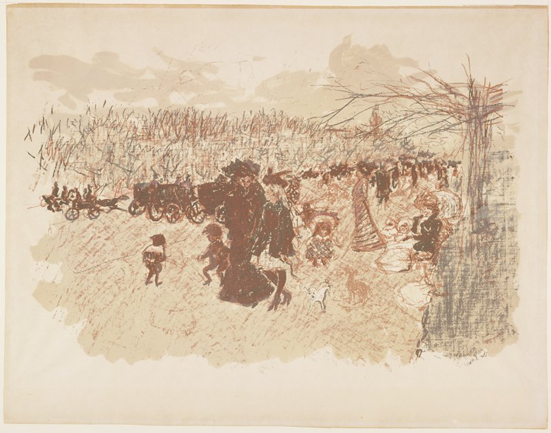 Avenue in the Bois de Boulogne, Пьер Боннар, ок. 1898 (издание 1899)