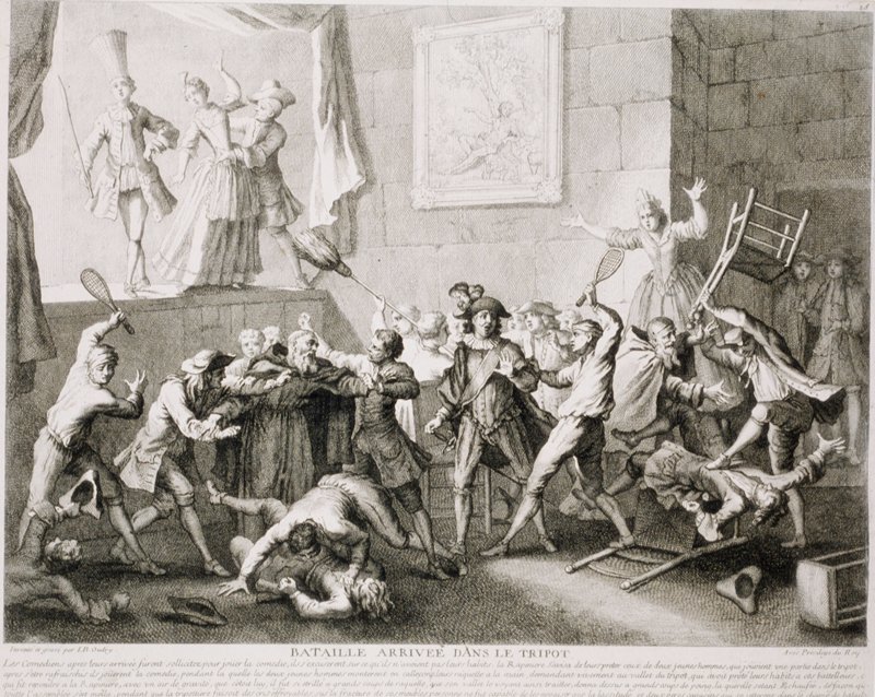 Bataille Arrivee Dans le Tripot, Jean-Baptiste Oudry, 1726