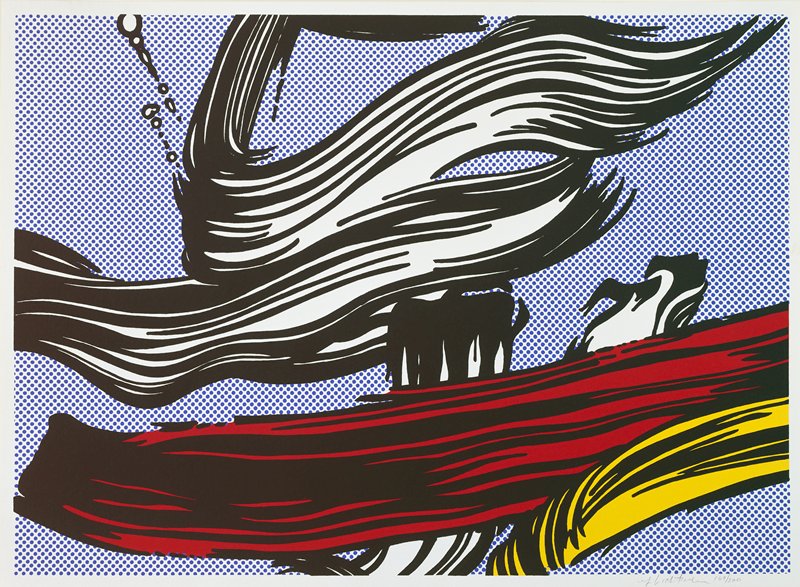 Brushstrokes by Roy Lichtenstein
